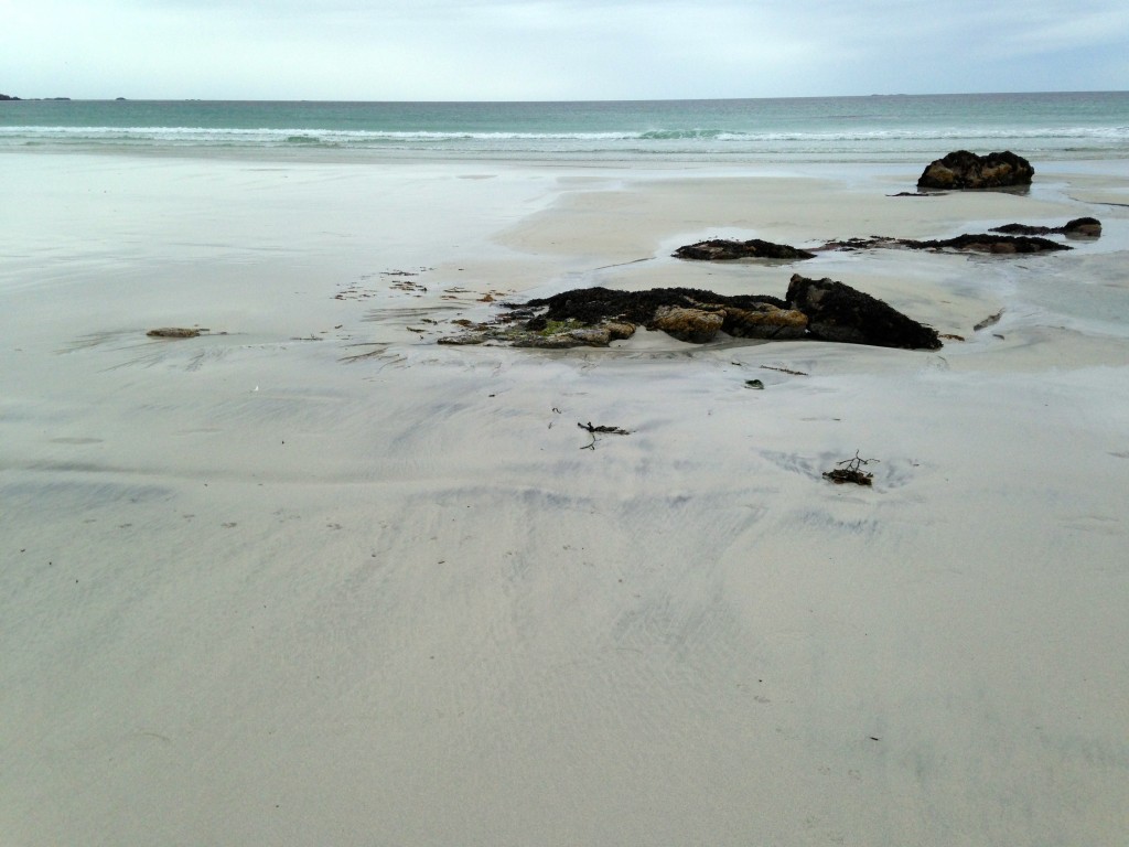 Flakstrand, Lofoten, Norway, beachwalker