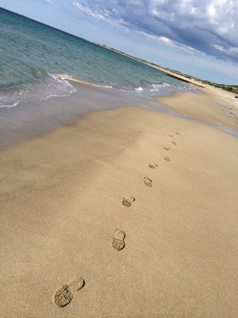 When I have walked the beach for 3 kilometers I realize. This is the samt beach I walked yesterday. Moronwalker. 6 kilometers in heavy sand for no reason. This is Borestranda. Again...